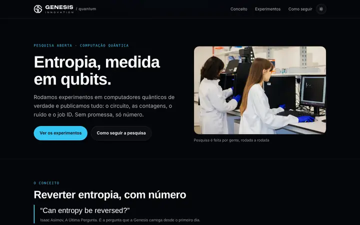 Prévia da página inicial de Quantum