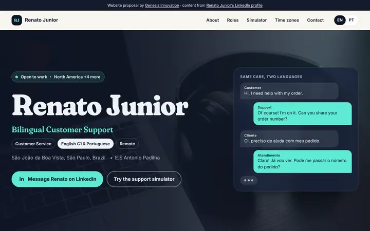 Prévia da página inicial de Renato Junior
